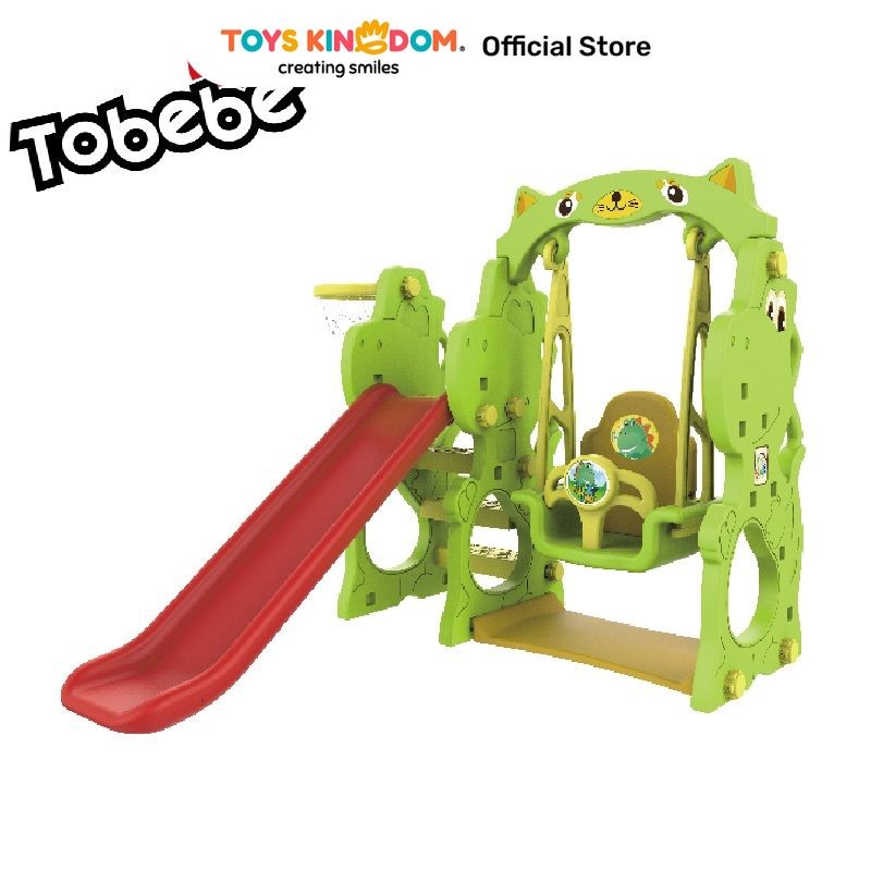 Toys Kingdom Paso Perosotan Dengan Ayunan Dino Chd 171 Tempat Bermain Kids Fun Slide Outdoor Mainan 