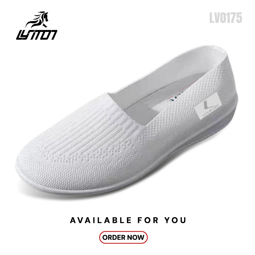 LYT EUNJI Sepatu Slip On Wanita Rajut Sepatu Wanita Sport Shoes Sepatu Slip On LV0175