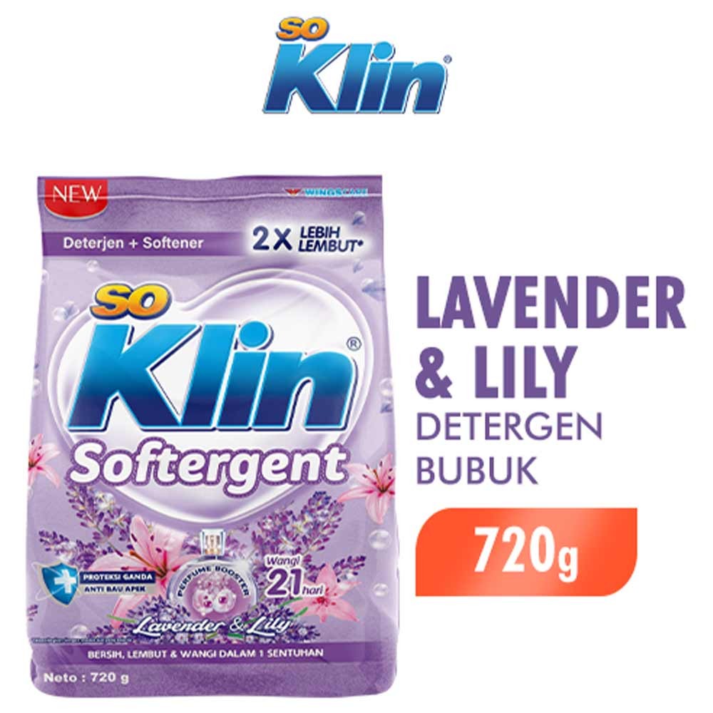 SO KLIN SOFTERGENT POWDER LAVENDER & LILY 770/720g