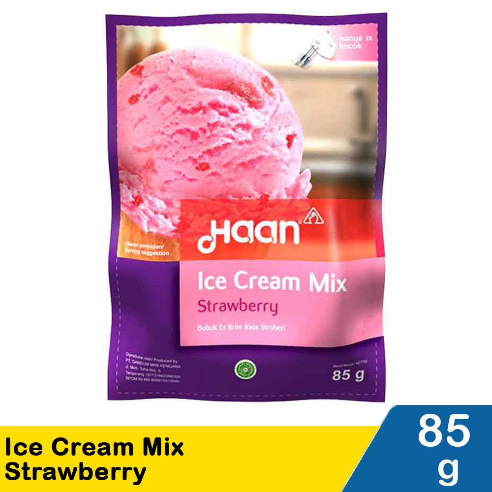 HAAN ICE CREAM MIX STRAWBERRY 85g