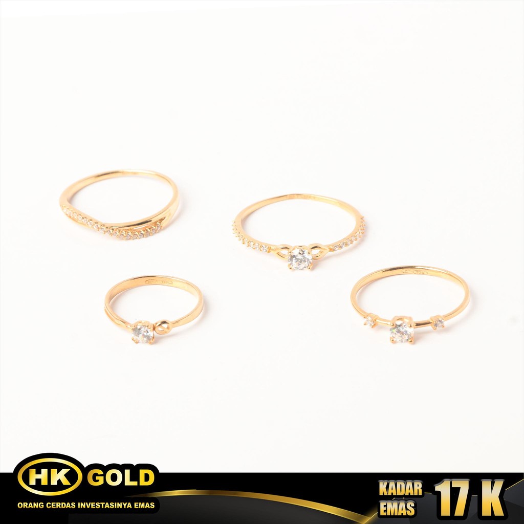 Cincin Emas 17K Type 850 HK GOLD
