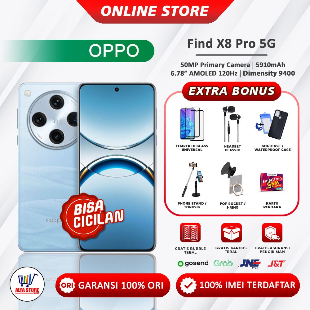 Oppo Find X8 Pro 5G RAM 16/512GB Garansi Resmi