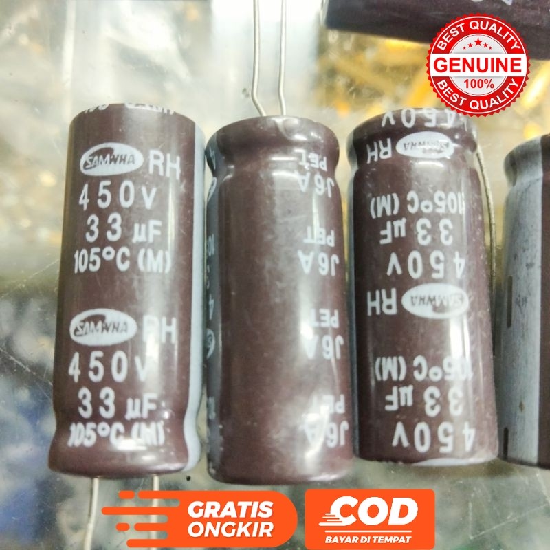 ELCO 33 UF 450 VOLT SAMWA ORIGINAL