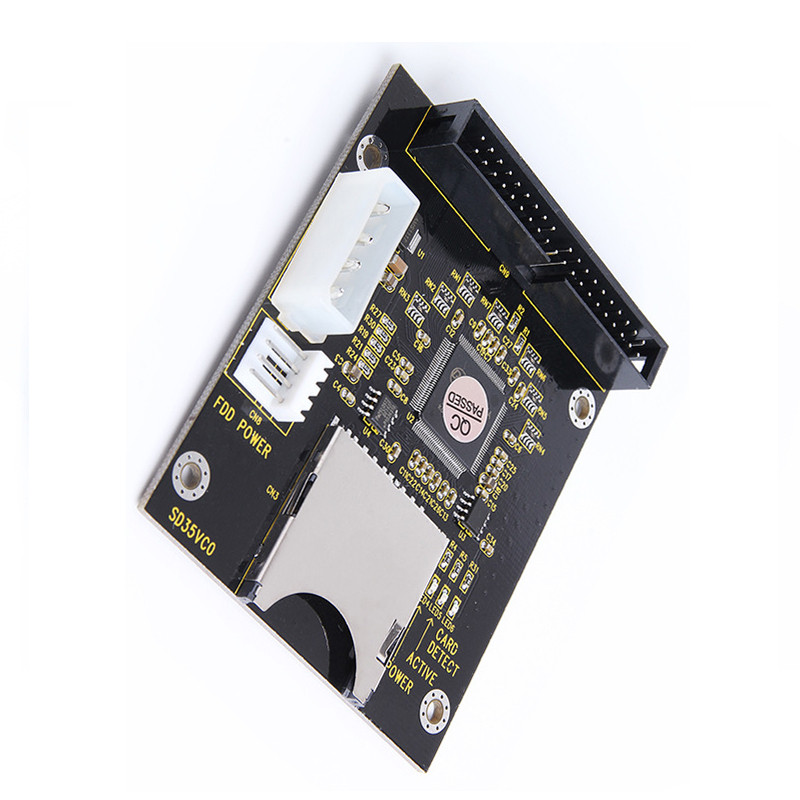 SD to IDE 40Pin Converter Card 3.5 inch IDE to SD SDHC SDXC MMC Memory Card Expansion Adapter for De