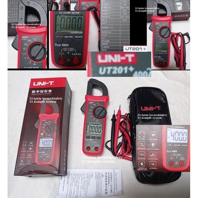 UNI-T UT 201  Multitester Tang Ampere Digital Clamp Meter UniT UT-201
