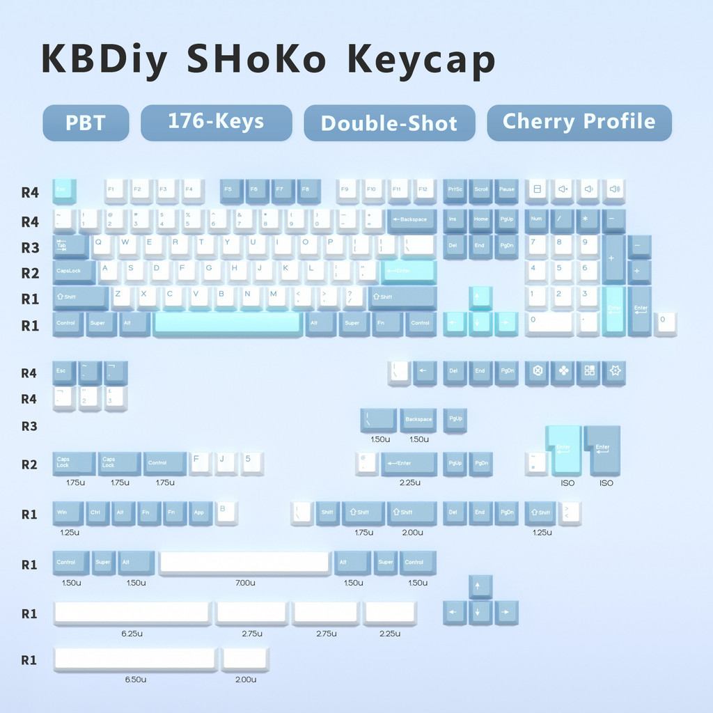 KBy GMK Botanical Keycap erry Profile Double Shot PBT ISO Keycaps For Gamer Meanical Keyboard Kit Ga
