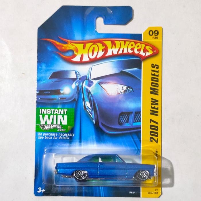 Hotwheels Hot Wheels 1966 66 67 Chevy Nova biru 2007 New Models