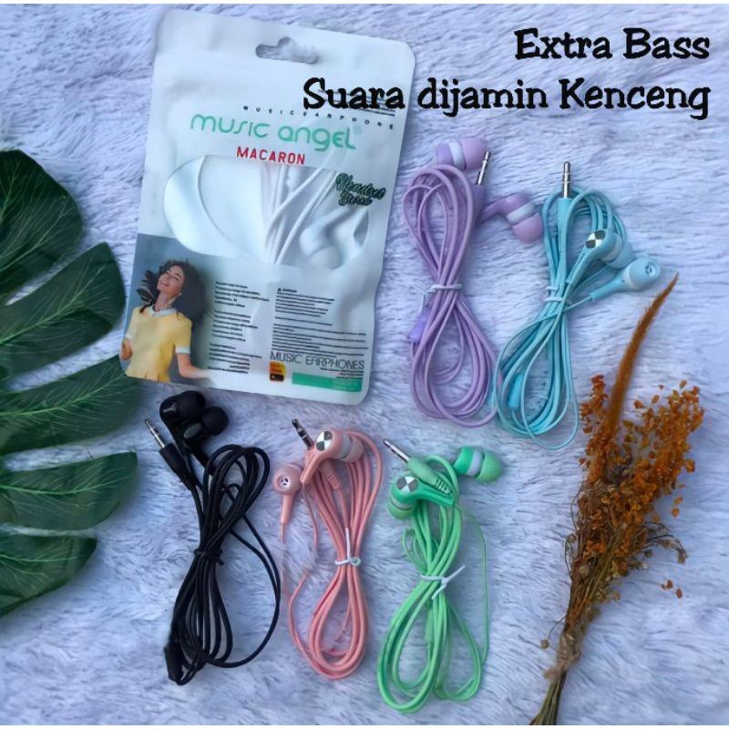 Handsfree handset Music Angel Macaron headset
