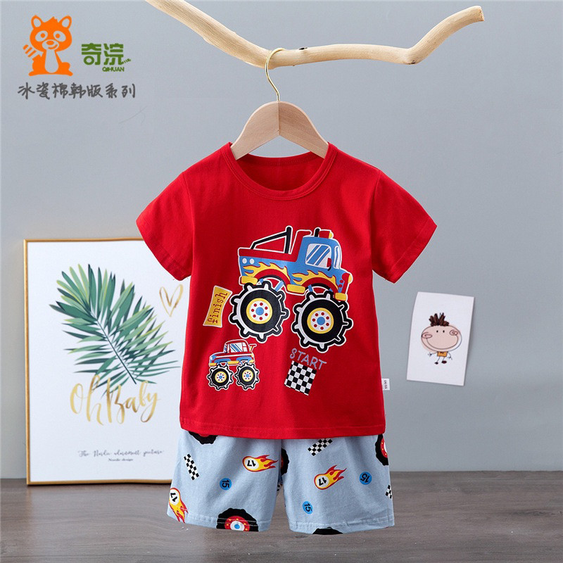 Setelan Anak Impor Ku bao Pendek Boy 4