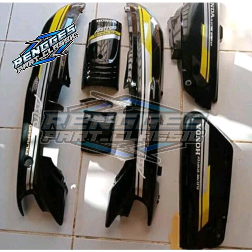 PAKET BODY GRAND COVER BOX SAMPING BODI HONDA ASTREA GRAND SABIT Aksesoris Motor Motorcycle Sepeda