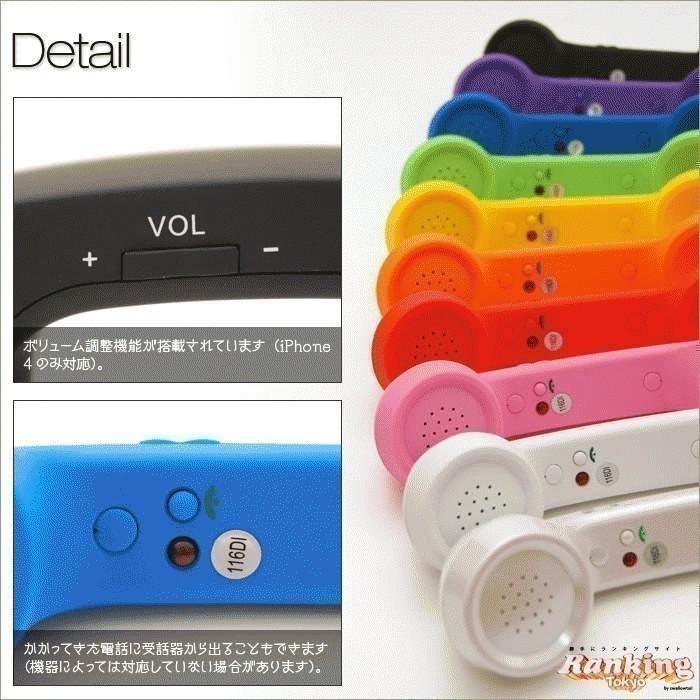 Cocophone (headphone Bentuk Gagang Telepon) Unik - Putih