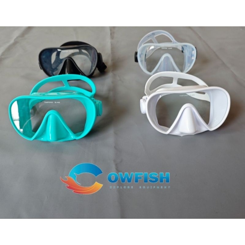 COWFISH Kacamata Selam Dewasa Snorkel Mask Peralatan Menyelam Masker Diving 18S