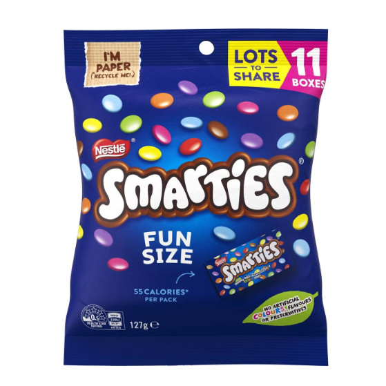 Smarties 11 Piece Share Pack 127g Australia