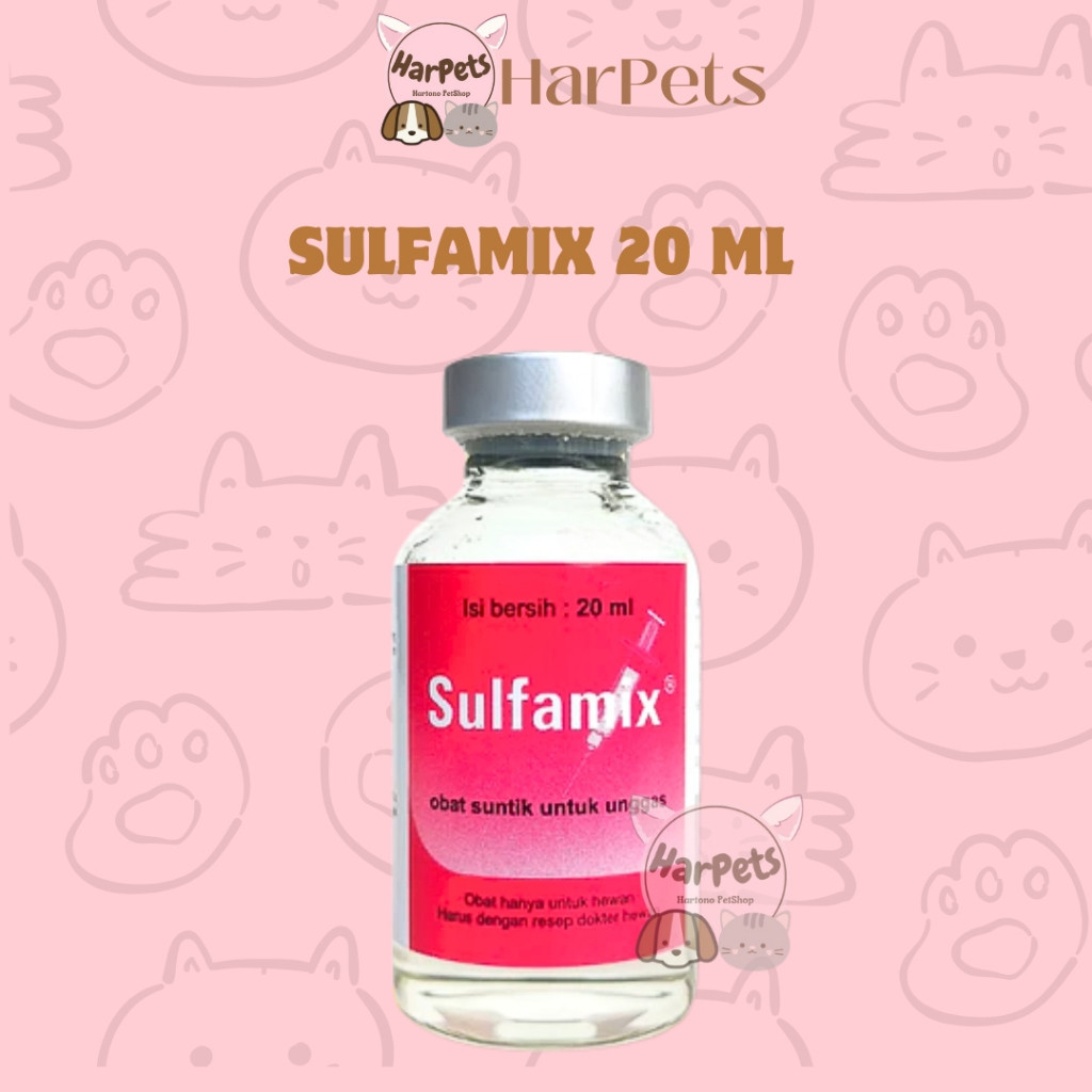 SULFAMIX 20 ml MEDION - Obat Ayam Pilek Crd Snot Korisa Coryza Injeksi Bebek Burung