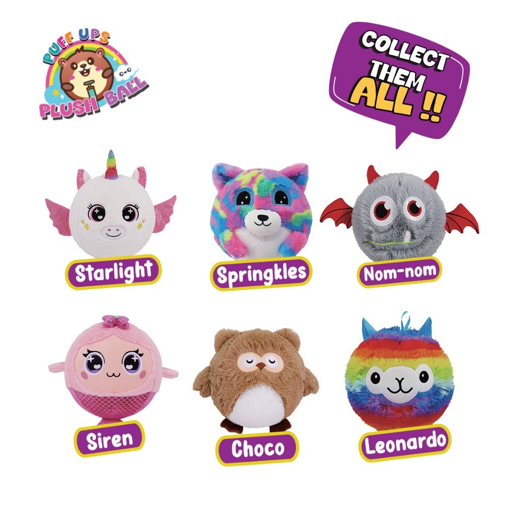 BONEKA POMPA PUFF UP PLUSH BALLS