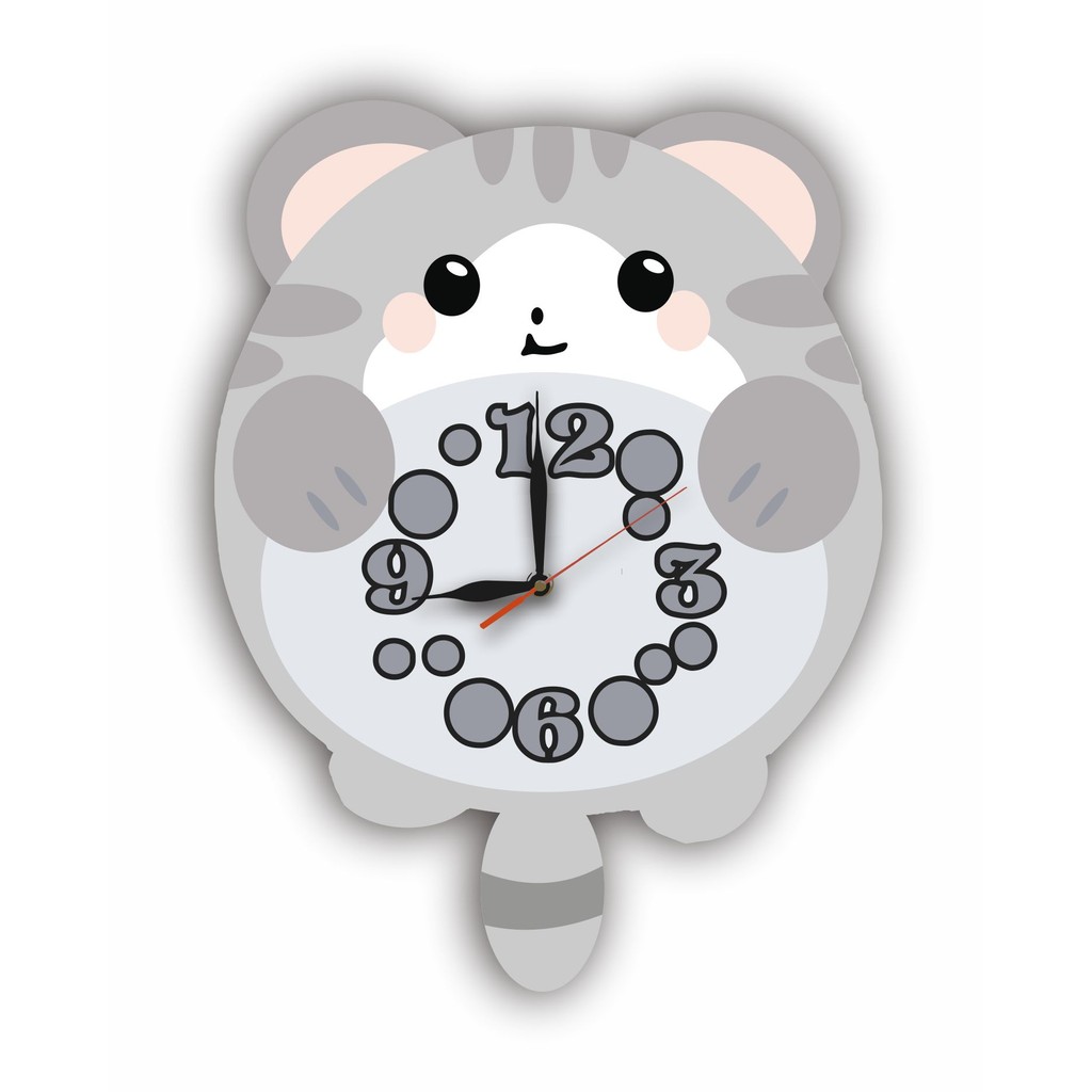 Jam Dinding Kucing Lucu Dekorasi Ruang Tamu Jam Dinding Mode Sederhana Jam Dinding Kartun