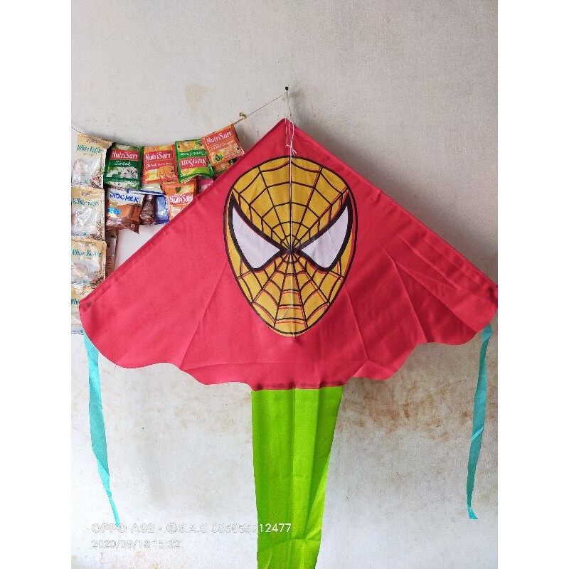 PROMO layangan kain / layangan hias / layangan spiderman