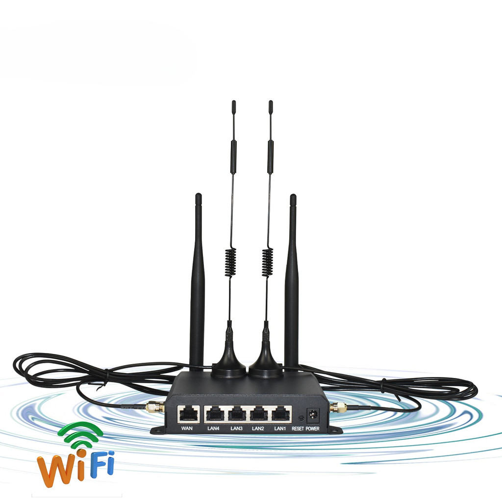 KuWFi 4G LTE WiFi Router 2.4G CAT4 300Mbps RJ45 Port Support VPN DDNS Firewall Function Wall-Mounted