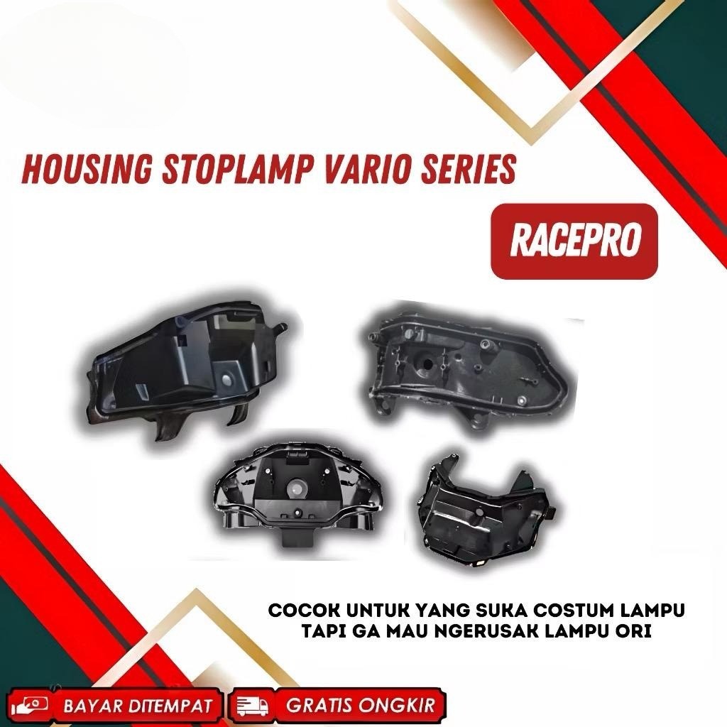 HOUSING RACEPRO DUDUKAN STOPLAMP VARIO 125 150 LED OLD VARIO LED NEW VARIO 160 BEAT ESP BEAT DELUXE 