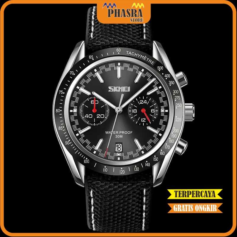 SKMEI Jam Tangan Analog Tachymeter Waterproof - 9292 -PHASRA-