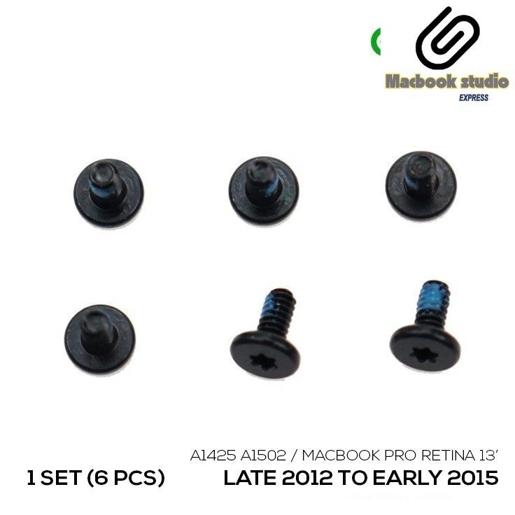 6 Pcs Logic Board Baut Screw MacBook Pro 13” Retina A1502 A1425