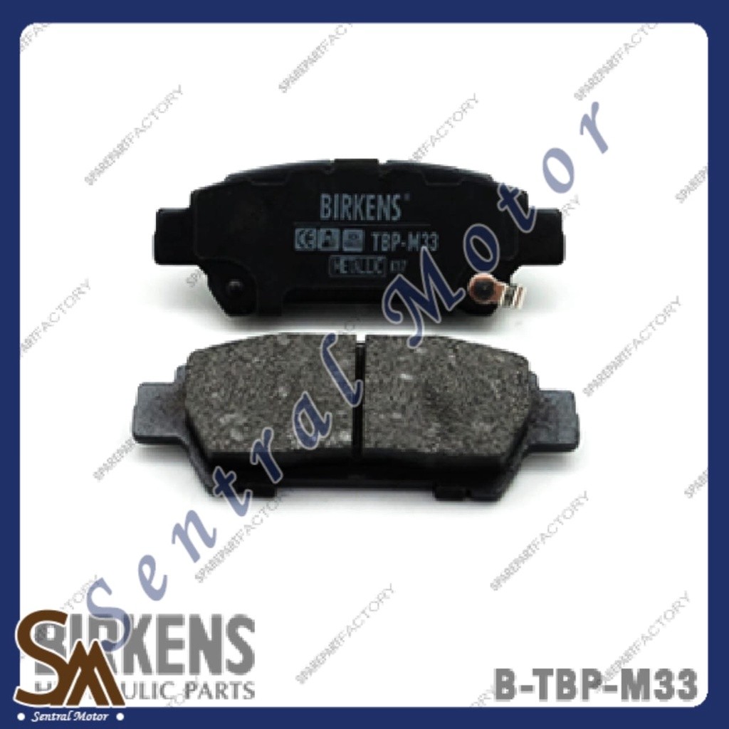 Brake pad kampas rem belakang Toyota Alphard/Estima/Previa Birkens
