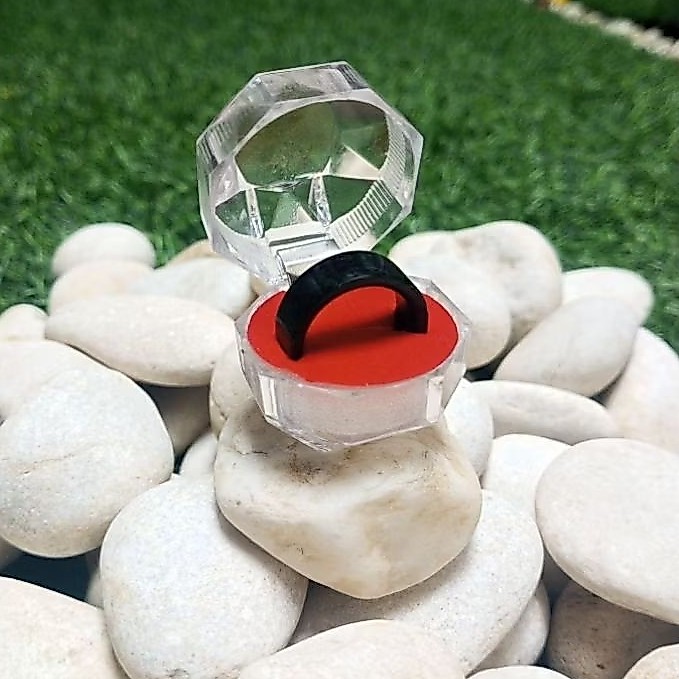 cincin ring giok blackjade aceh asli flat