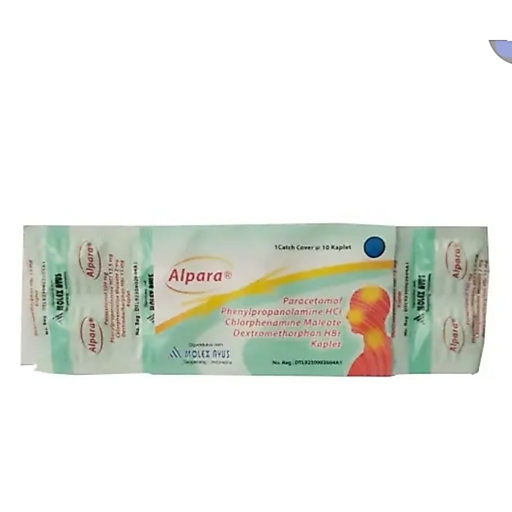 OBAT PEREDA NYERI / OBAT FLU / OBAT DEMAM / ALPARA KAPLET 1 STRIP