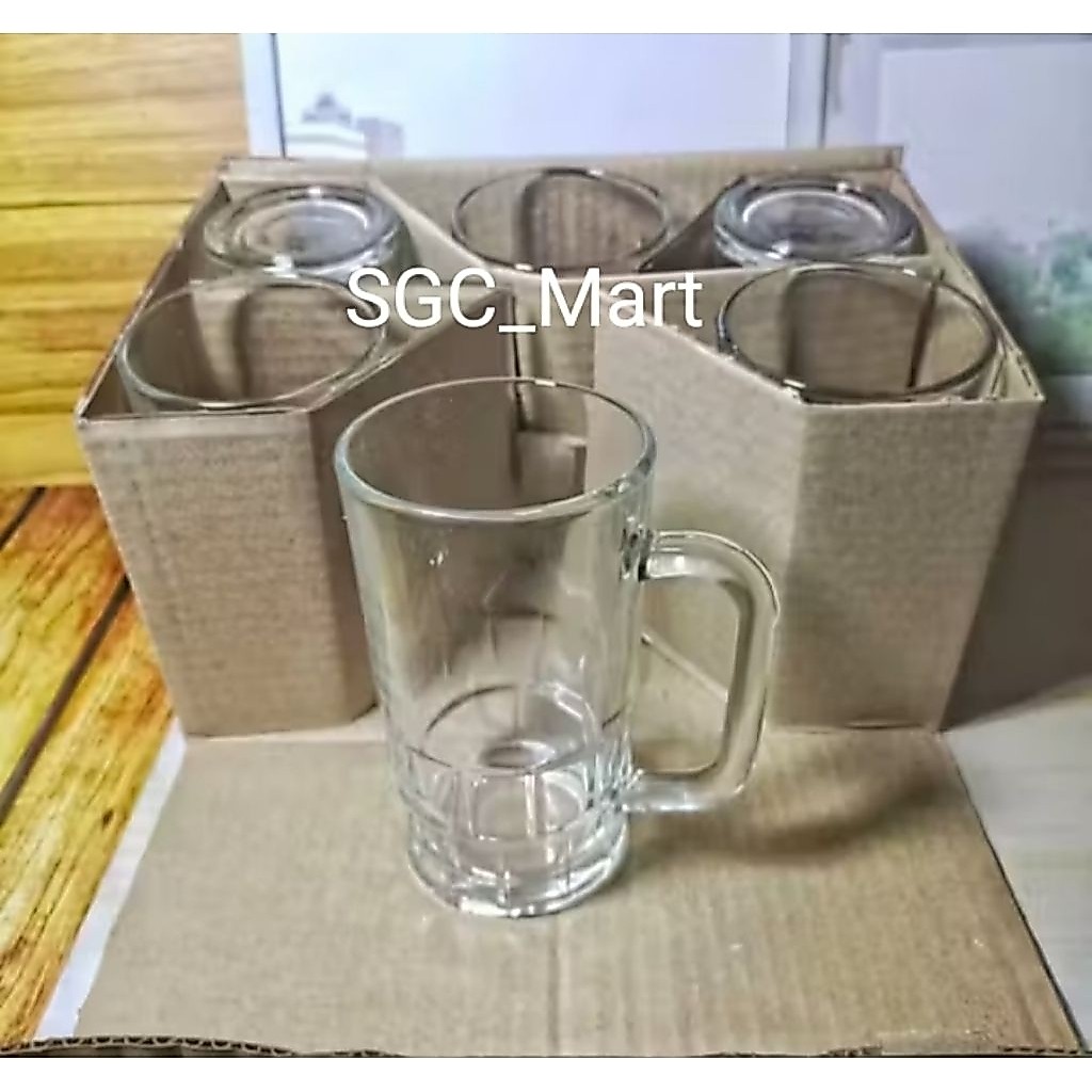 Gelas jumbo/gelas sirup/gelas bir isi 6pcs