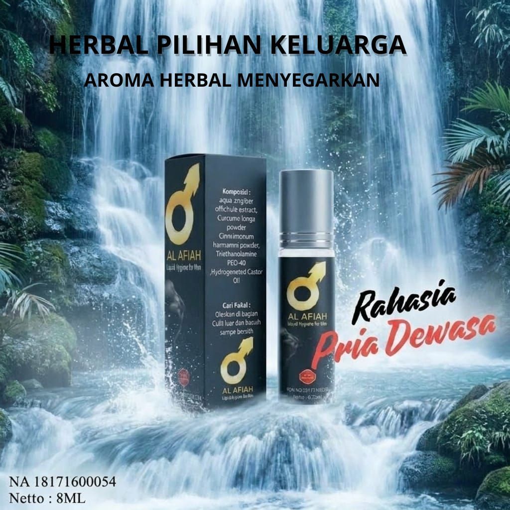 DIJAMIN RAWR Al Afiah liquid hygiene original 8ml produk herbal pria dewasa kemasan box
