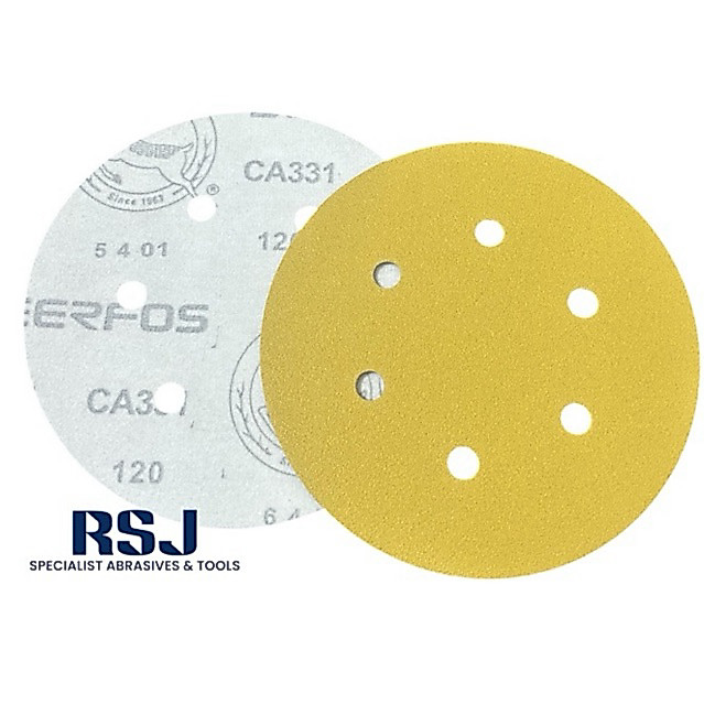 amplas bulat 6 inch deerfos gold/hookit disc