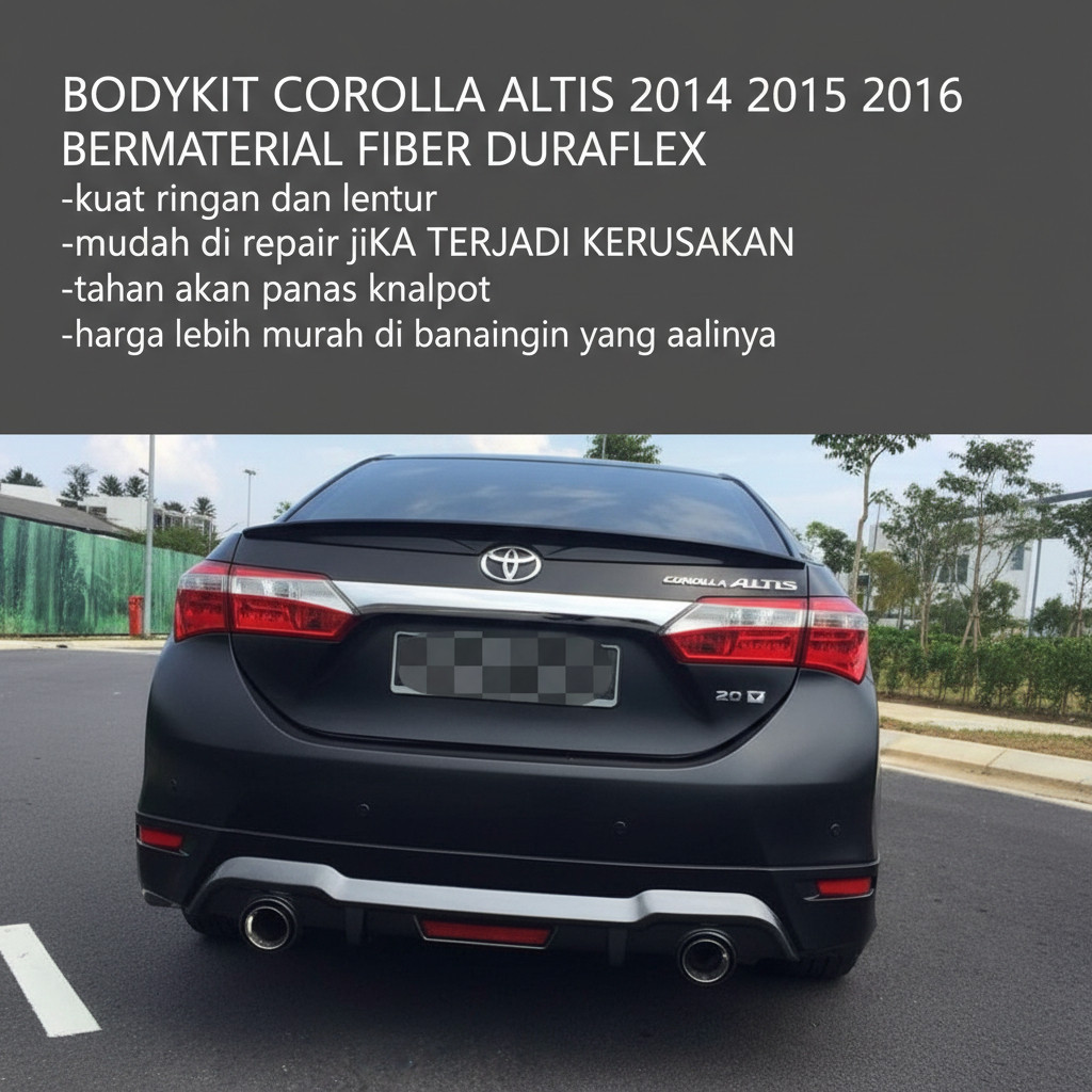 OBRAL BODYKIT ALTIS BODIKIT ALTIS BODY KIT ALTIS 2014 2015 2016
