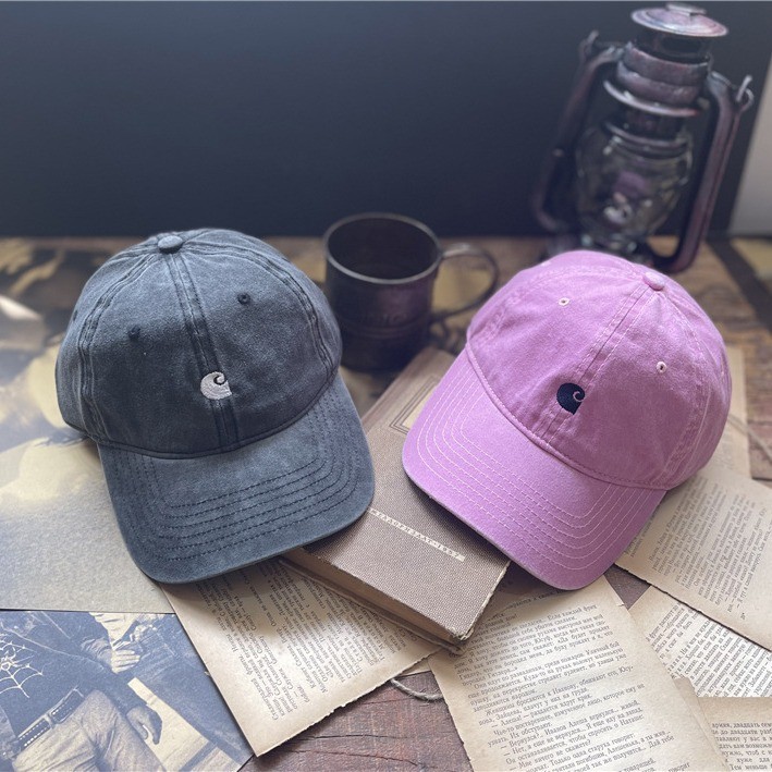 Topi Baseball Vintage Carhartt Baru, Topi Duckbill Lembut, Topi Matahari Unisex