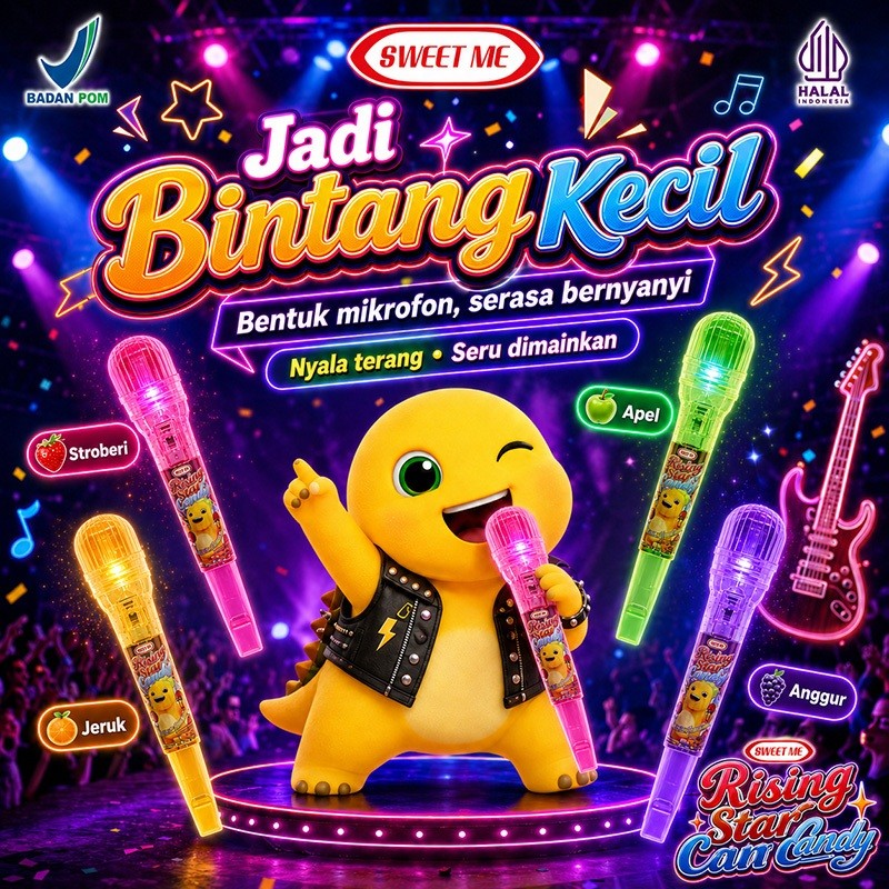 Dengan lampu, dengan peluit, tongkat mikrofon lolipop. Camilan permen anak-anak, hadiah ulang tahun,