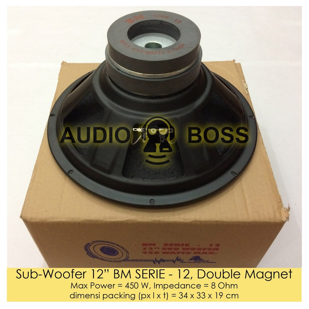 KOMPONEN Speaker Subwoofer   BM SERIE -  Double Magnet / Subwoofer " BM SERIE