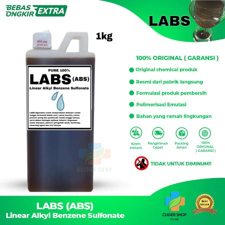 LABS 1KG 100% MURNI LABSA / LAS Linear AlkylBenzene Sulfonate 100% / LABSA