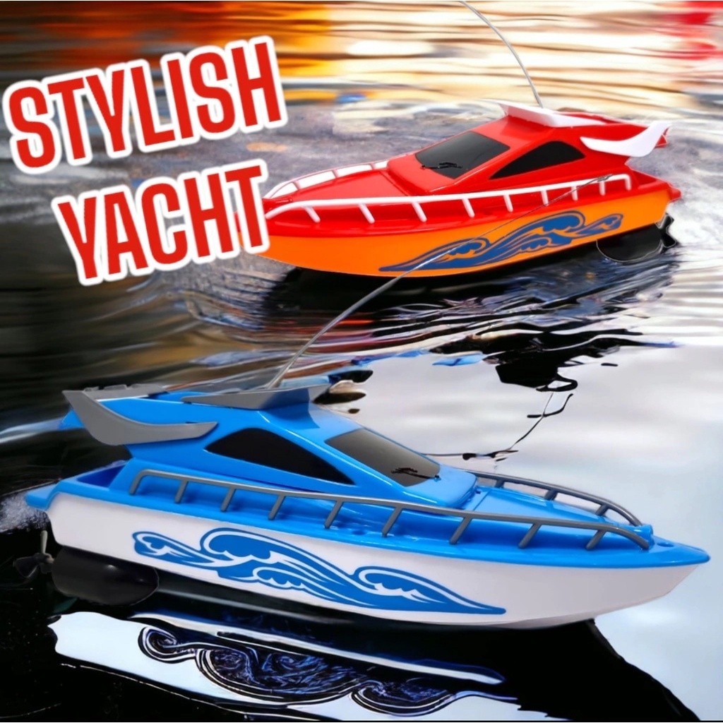 Mainan Anak RC Speedboat Kapal Perahu Air Remote Control Yacht Terbaru
