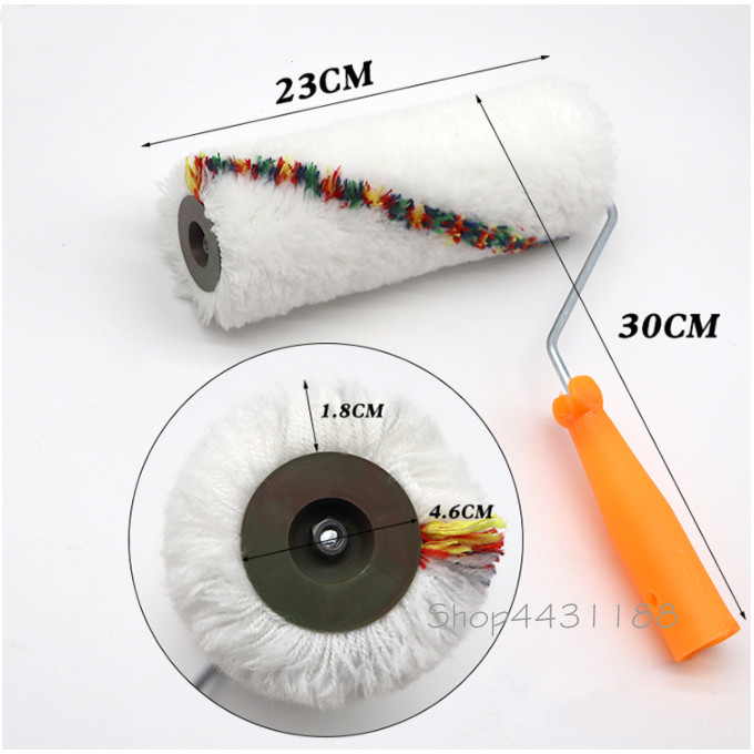 

2pcs 30*23cm Top Grade Long Cotton Thread Paint Roller Sleeves Painting Decorating Rollers Art Sets Painting Supplies Hand Tools