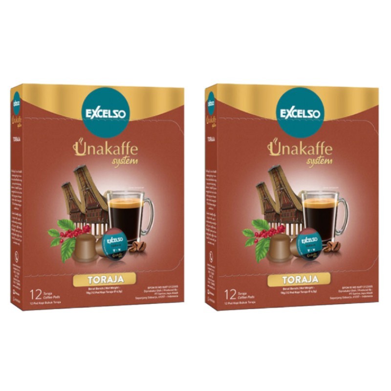 

JAMIN MURAH !!!EXCELSO UNAKAFFE Toraja - Kopi Kapsul-Capsule Coffee (12x6,5gr)(BISA LANGSUNG ORDER)