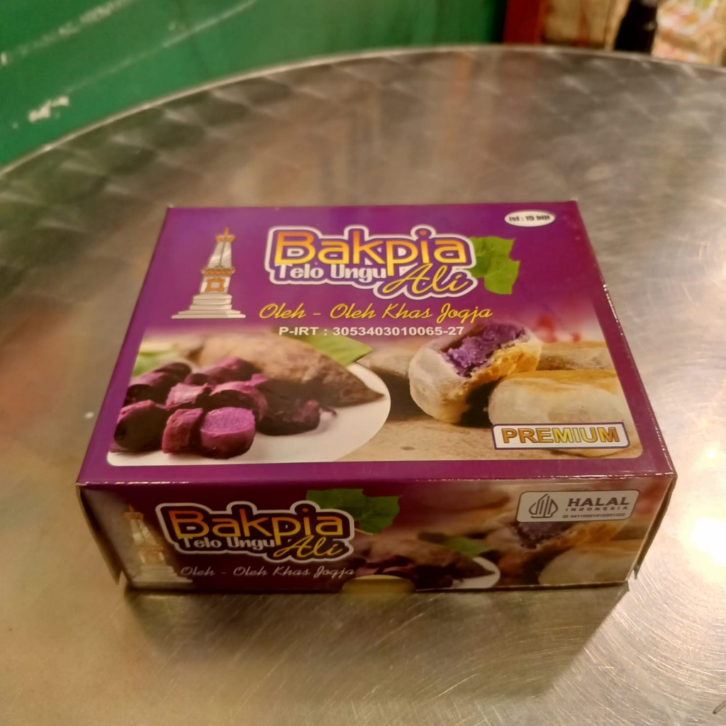 

Bakpia Telo Ungu Ali - Bakpia Basah Isi 15 Free Vakum Khas Jogja