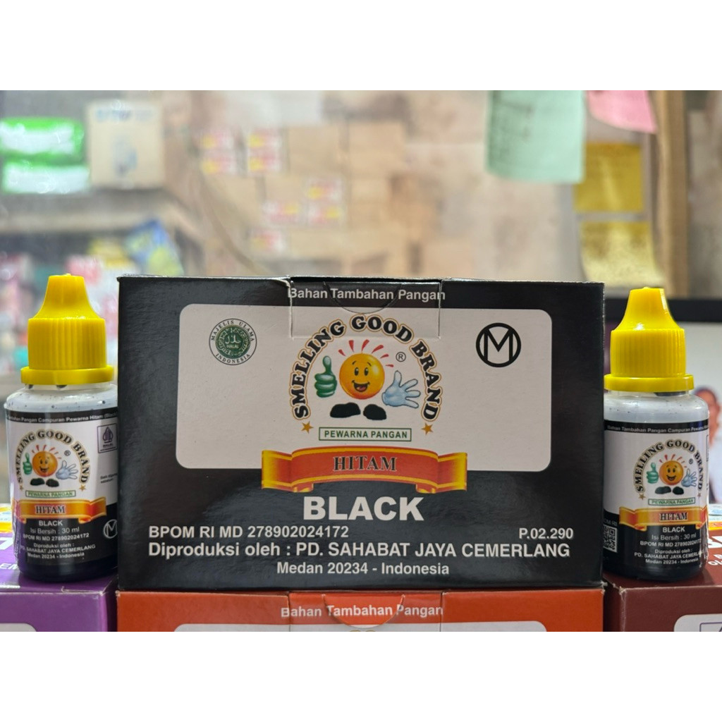 

Gincu Cair pewarna Makanan Smelling Good 30ml Warna Hitam