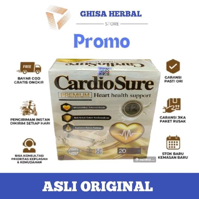 

PROMO Cardiosure Premium Original Susu Untuk Hipertensi Darah Tinggi Dan Kolesterol