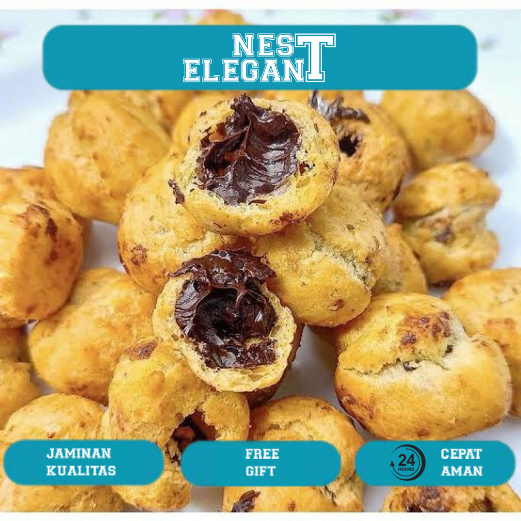 

Camilan gurih manis/ Sosreng pedas/usus ayam gurih tidak bau/Soes isi Coklat /Sus Coklat Lumer