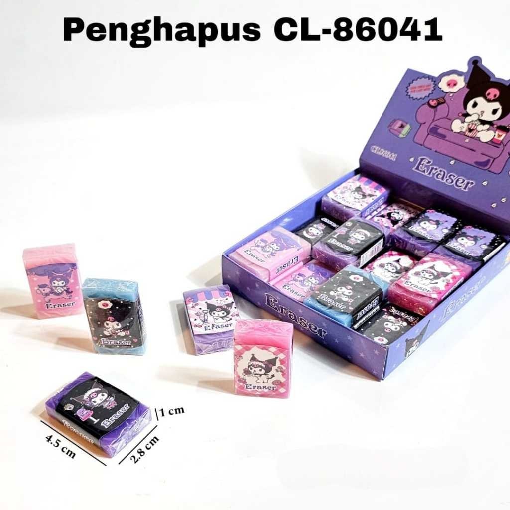 

GG Penghapus Segi Fancy Transparant 2.8 x 4.5 cm (24pc) / Eraser / Stip /Setip