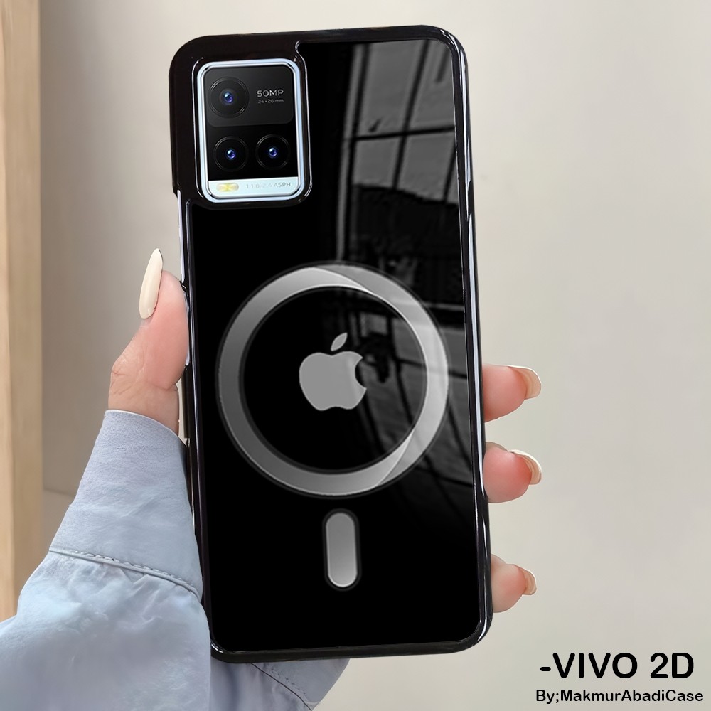 Hardcase Glossy 2D Case Vivo Y21 Y21A Y21S Y21T Y33T Y33S Casing Vivo - Case Motif Logo Iphone