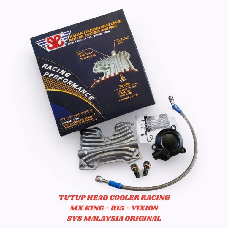 

COVER TUTUP HEAD CYLINDER MX KING VIXION R15 COOLER SYSTEM SYS ORIGINAL
