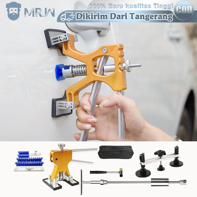 83pcs/Set Penarik Penyok Mobil Penghilang Penyok Mobil Penarik Body Mobil Penyok Bentuk T Alat Pengh