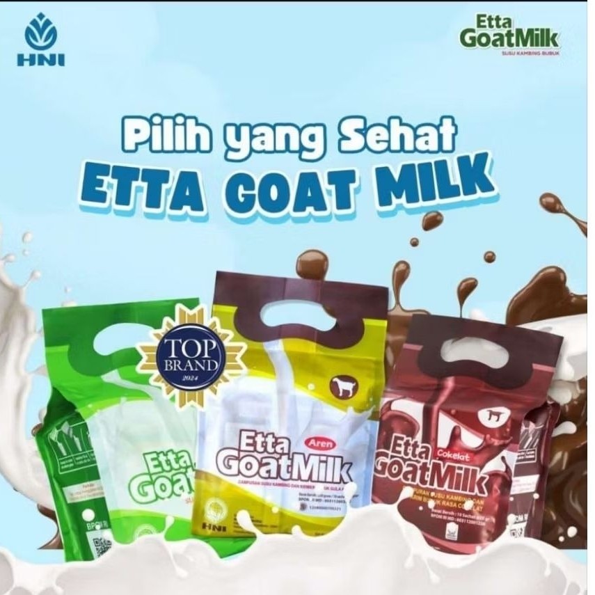 

ETTA GOAT MILK HNI-HPAI isi 10 saset @25gram • EGM Original Aren Cokelat Susu Kambing Etawa Susu Anak Dewasa Terlaris