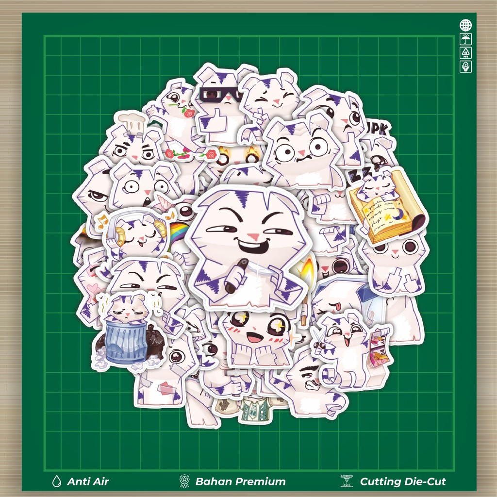 

HOT 50 PCS STIKER Stiker Animal Cute Rummka The Cat Stiker Fashion Cars Decal Dingin Kartu Album Custom Vinyl Anti Air- Sticker Aesthetic Buku Journal Koper Casing HP Tablet Laptop Helm Motor Botol Minum