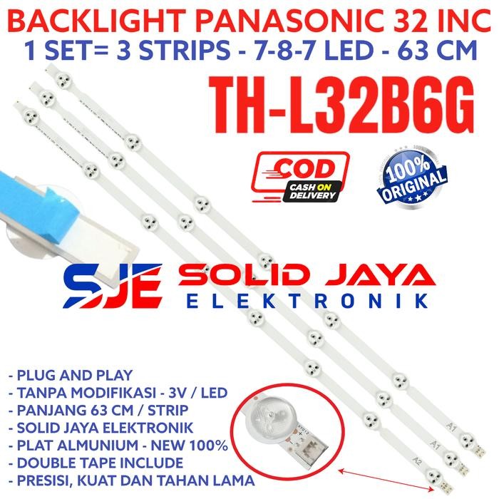 BACKLIGHT TV LED FOR PANASONIC 32 INC TH-L32B6G THL32B6G TH L32B6G L32B6 G THL L 32B6G 32B6 LAMPU BL